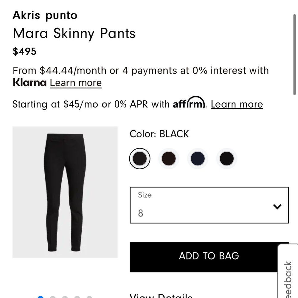 Akris Punto Black Trousers